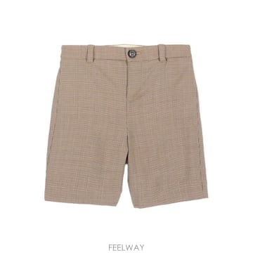 구찌 베이지 MICROPATTERN 패브릭 쇼츠 (KIDS 상품)  B0302255912