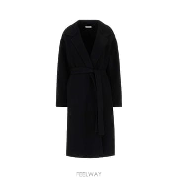 더 로우 CIARA 코트 R000442W1439 BLK B0442256067