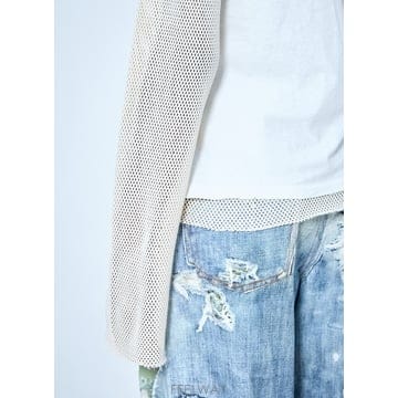 26 F/W 아크네 스튜디오 레이어드 메쉬 슬리브 티셔츠 AL0557 B0112255360