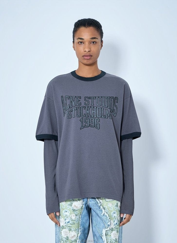 Acne 26 F/W ��ũ�� ��Ʃ��� ���̾�� �׷��� Ƽ���� AL0559-AV B011225536126 F/W ��ũ�� ��Ʃ��� ���̾�� �׷��� Ƽ���� AL0559-A