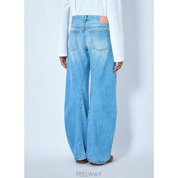 26 F/W 아크네 스튜디오 2006F 디스트레스 와이드 레그 진 A B0112255372