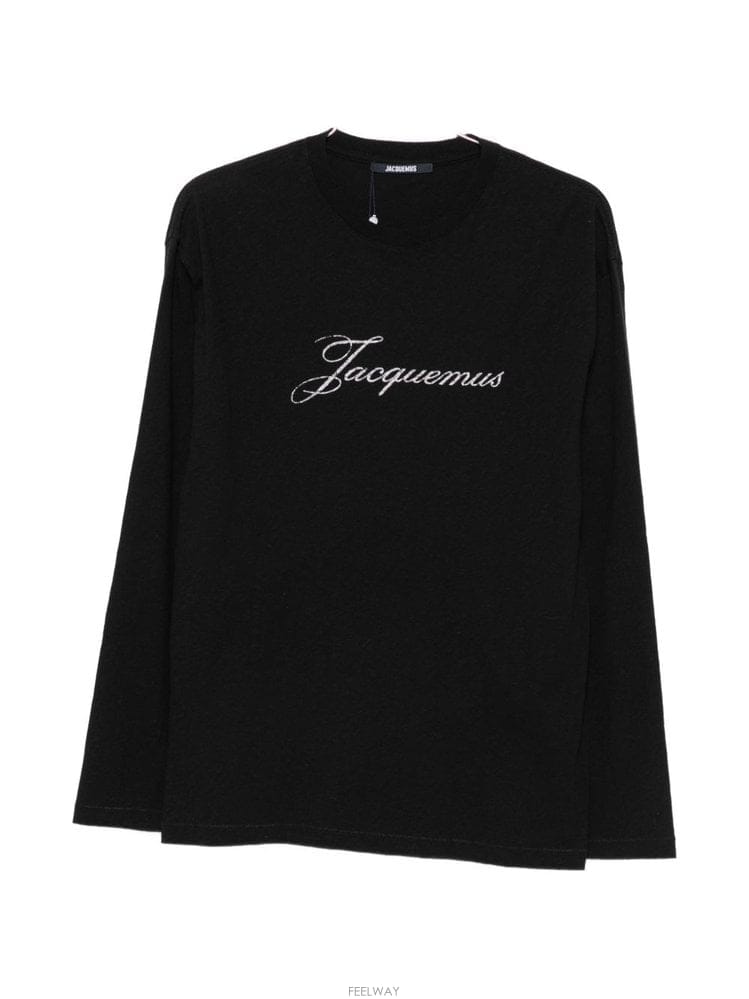 Jacquemus ��ũ���� �ΰ� ��ư Ƽ���� TSU00351DAJ00289990 B0712256504��ũ���� �ΰ� ��ư Ƽ���� TSU00351DAJ00289990 B0712256