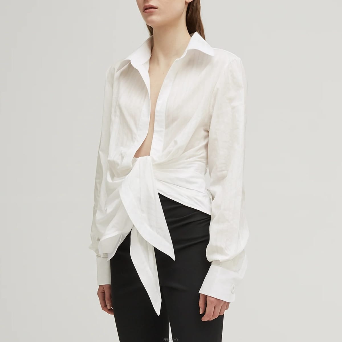 Jacquemus S ��ũ���� �� ������ ���̾� Ÿ�̵� ����콺 W-����-358S ��ũ���� �� ������ ���̾� Ÿ�̵� ����콺 W-����-358