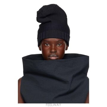 이세이 미야케 블랙 파운드 스톤 비니