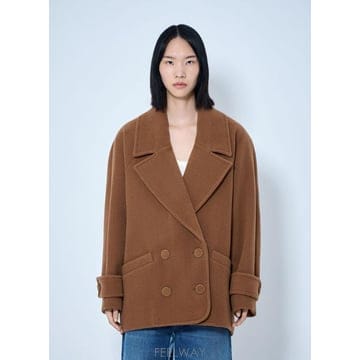 26 FW 끌로에 여성 더블브레스트 숏 코트 chl0265008cam