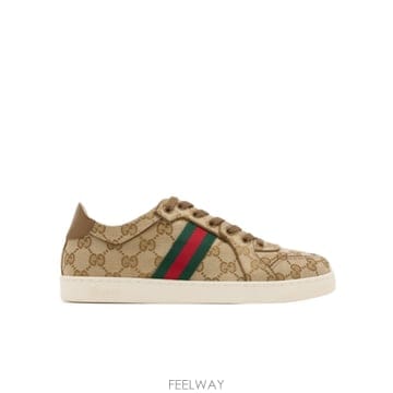 26FW 구찌 Stretch 스니커즈 in 베이지 샌드 GG canvas 871611FAF489644 TP5
