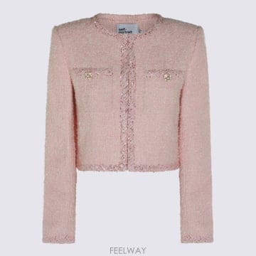 26FW Self portrait 쇼트 round 넥 자켓 PF26112JPPINK TP575690965
