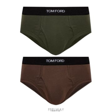 26 FW 톰포드 2팩 로고 웨이스트밴드 브리프 206 T4XC110400