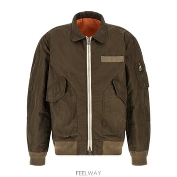 Sacai Crumpled Nylon 자켓 2603913M531 TP571410671