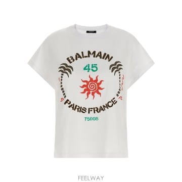 Balmain 26SS Balmain T ���� with �ΰ� GF0EG064BD56GSR TP57414733026SS Balmain T ���� with �ΰ� GF0EG064BD56GSR TP574147