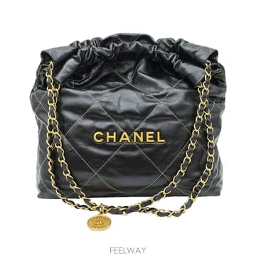 샤넬 Chanel AS3260 블랙 카프스킨 골드 메탈 CHANEL 샤넬 22백 스몰 숄더백