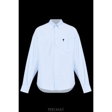 아미 셔츠 with embroidered 로고 HSH822CO0031450 TP574420124