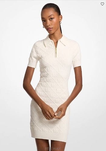 Michael Kors ����Ŭ �ھ  Logo Jacquard ���� �巹������Ŭ �ھ  Logo Jacquard ���� �巹��