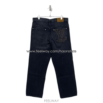 루이비통 LV 스케이트 핏 흑청 데님 팬츠H00378