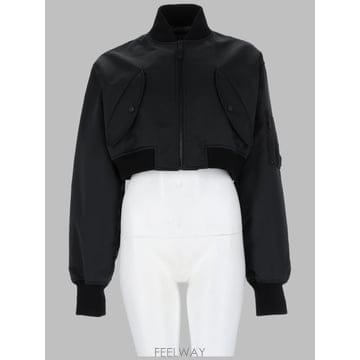 26 F/W 발렌시아가 봄버 크롭 콘 지퍼 A0029M_TTO2910 B0042256837