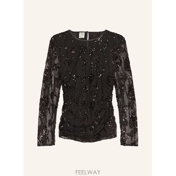바움 운드 페르드가르텐 JENINE 롱 sleeve 셔츠 with sequins