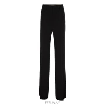 막스마라 STUDIO ALABAMA   Flared trousers in triacetate 앤 polyes