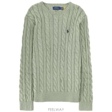 Ralph Lauren 26SS ���� ���� �η� CABLE ��Ʈ WITH �ΰ� 710775885528FERNGREENHEATHER26SS ���� ���� �η� CABLE ��Ʈ WITH �ΰ� 710775885528F