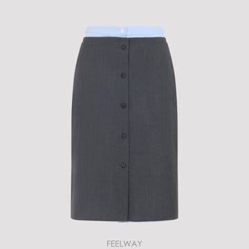 PRADA 26FW ����� GONNA MIDI CON BOTTONI P169ISOOO6106F0480 TP577304926FW ����� GONNA MIDI CON BOTTONI P169ISOOO6106F0480 