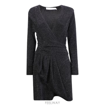 IRO 22FW IRO �� sleeves, �� V �ض���, glitter details, draped design,22FW IRO �� sleeves, �� V �ض���, glitter details, dra