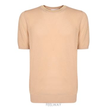 | Other Brand | 26SS AMARANTO ��Ʈ sleeve T ����  Mesh ��ư fabric  Contrast colla26SS AMARANTO ��Ʈ sleeve T ����  Mesh ��ư fabric  Co