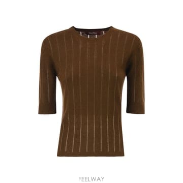 Max Mara 26FW �������� STUDIO MSTRAGNO   ���� �� ��ũ �� �� ribbed ��Ʈ ž 2626366026FW �������� STUDIO MSTRAGNO   ���� �� ��ũ �� �� rib