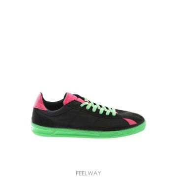 20SS 꼼데가르송 스니커즈 in 블랙 fuchsia 앤 그린 S286012 TP575469678