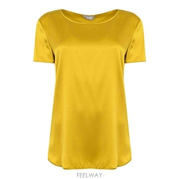 Max Mara 26SS �������� Mmlcortona Mustard Stretch ��ũ ����콺 26161110376E1526SS �������� Mmlcortona Mustard Stretch ��ũ ����콺
