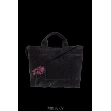 26FW KENZO 데님 백 with floral motif FG68SA910F2476 TP576785308