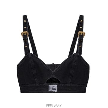 Versace 23SS ������ü ���� ž with Buckle Detail on Straps �� �� �ƿ� in ��ư ����23SS ������ü ���� ž with Buckle Detail on Straps �� 