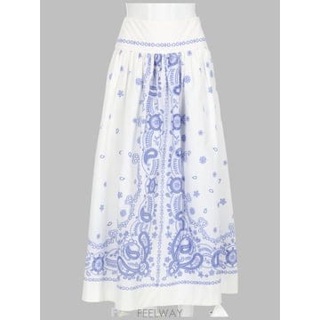 Self Portrait 26SS Self portrait Embroidered Midi ��ĿƮ In ��ư AC26008MSKWWHI26SS Self portrait Embroidered Midi ��ĿƮ In ��ư AC2
