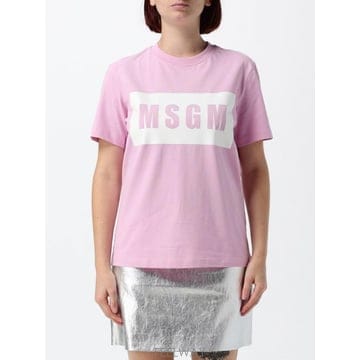 MSGM 26SS Msgm T ���� in cotone a maniche corte con �ΰ� stampato 40426SS Msgm T ���� in cotone a maniche corte con �ΰ� st