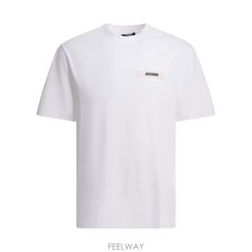 Jacquemus 26FW ��ũ���� Gros Grain crew �� T ���� TSM00133AJ00226WHITE TP570426FW ��ũ���� Gros Grain crew �� T ���� TSM00133AJ0022