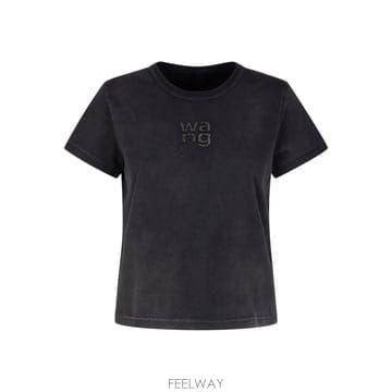 Alexander Wang 26SS �˷������ T ���� with �ΰ� �� rhinestones 4CC1261221011 TP57184126SS �˷������ T ���� with �ΰ� �� rhinestones 4CC126