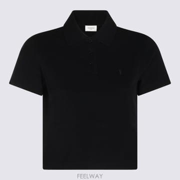 Saint Laurent 26FW ���ζ� ���� cropped ��ư pique ���� ���� A003I4Y38EK1000 TP576996626FW ���ζ� ���� cropped ��ư pique ���� ���� A003I4Y3
