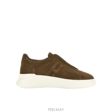 호간 슬립온 스니커즈 BROWN SUEDE