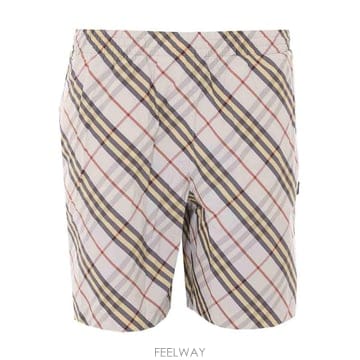 26SS Burberry 베이지 체크 숏츠 8123268 TP575708615