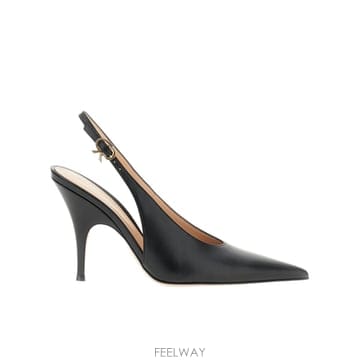 26FW 지안비토로씨 Sofia 레더 슬링백 Pumps G9560595RICVITBLACK TP5761996
