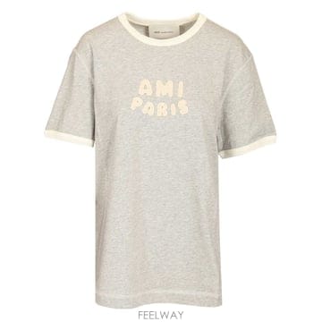 Ami 26SS AMI TEESHIRT MANCHES COURTES Ŭ���� �� AVEC PATCH PARIS EN26SS AMI TEESHIRT MANCHES COURTES Ŭ���� �� AVEC PATCH