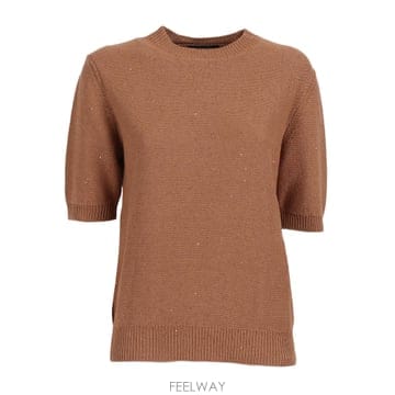 Fabiana Filippi 26SS �ĺ�Ƴ� �ʸ��� SEQUIN ��Ʈ SLEEVE CREW �� ������ MAD266F490D273126826SS �ĺ�Ƴ� �ʸ��� SEQUIN ��Ʈ SLEEVE CREW �� ������