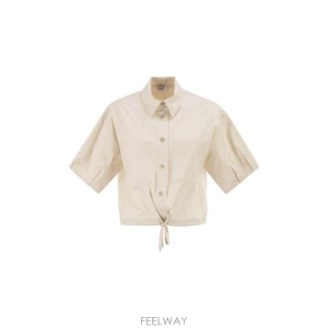 | Other Brand | 26SS Peserico Cropped stretch ��ư ���� with drawstring A069050126SS Peserico Cropped stretch ��ư ���� with drawstrin