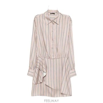 | Other Brand | 26SS ����� Pinstriped ��ư ���� �巹�� with ruffles CA6247TS555P957726SS ����� Pinstriped ��ư ���� �巹�� with ruffles C