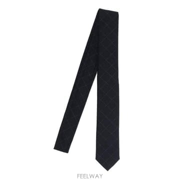 톰브라운 체크 코튼 울블렌드 타이
