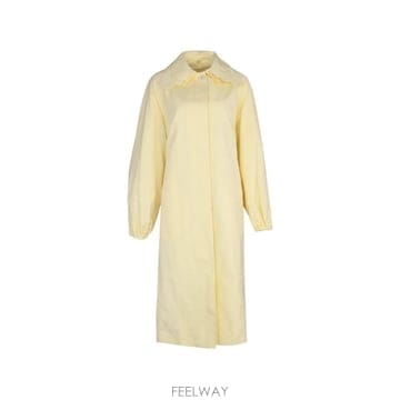 파비아나 필리피 자수 칼라 오토만 트렌치 코트