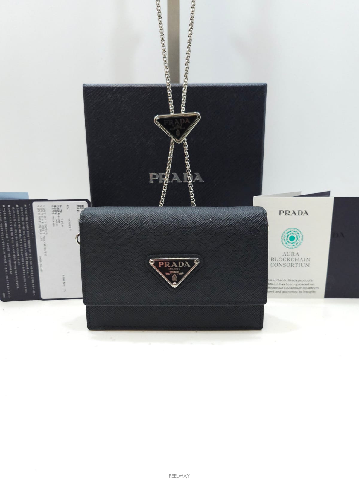 PRADA ����� ���ǾƳ� ü�� ��Ʈ�� ī������ 1MR034����� ���ǾƳ� ü�� ��Ʈ�� ī������ 1MR034