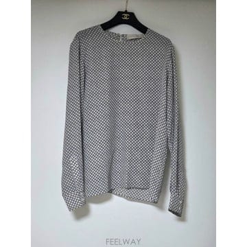 정가 100만원 이상! 스텔라 맥카트니 패턴 프린트 실크 블라우스 (40)