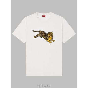 26 F/W 겐조 티셔츠 JUMPING 타이거 FG65TS1654SG B0042257586