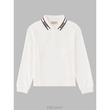 26 F/W 구찌 B LS 폴로 STRETCHED 코튼 PI (KID B0042257596