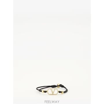 26 F/W 발렌티노 V로고 시그니처 스왈로브스키 크리스탈 팔찌 9W B0022257642