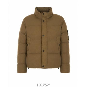 26 F/W 스톤 아일랜드 로고 가먼트 다이 패딩 봄버 4100109 B0012257261